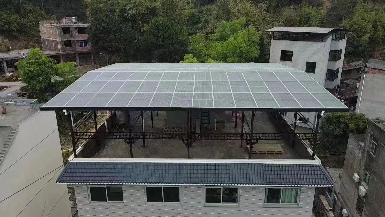 宜阳15kw+10kwh自建别墅家庭光伏储能系统